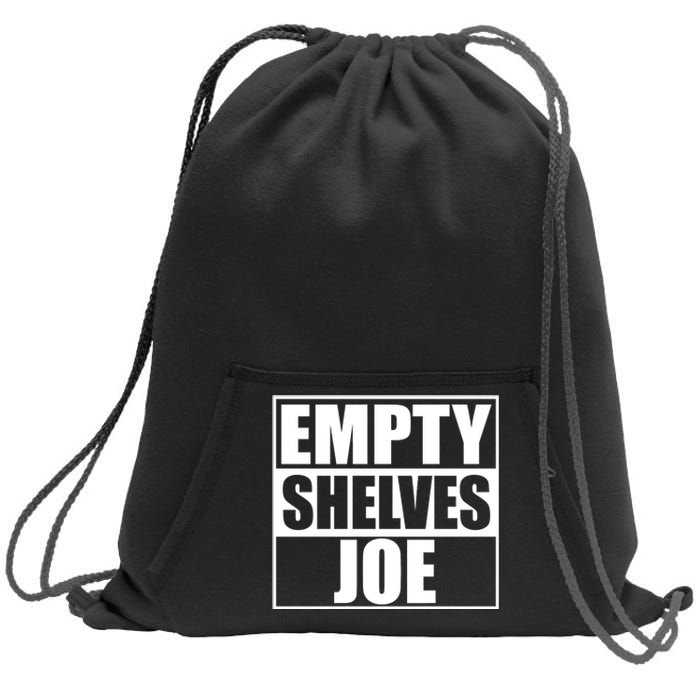 Empty Shelves Joe Parody Spoof Logo Sweatshirt Cinch Pack Bag