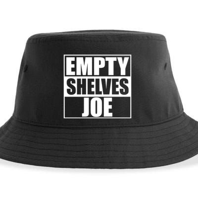 Empty Shelves Joe Parody Spoof Logo Sustainable Bucket Hat