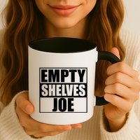 Empty Shelves Joe Parody Spoof Logo Mug
