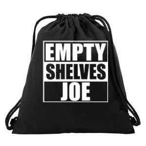 Empty Shelves Joe Parody Spoof Logo Drawstring Bag