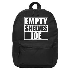 Empty Shelves Joe Parody Spoof Logo 16 in Basic Backpack