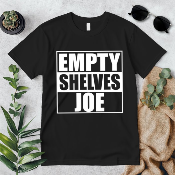 Empty Shelves Joe Parody Spoof Logo Premium T-Shirt