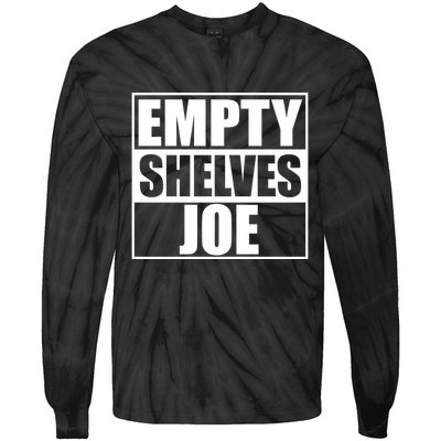 Empty Shelves Joe Parody Spoof Logo Tie-Dye Long Sleeve Shirt