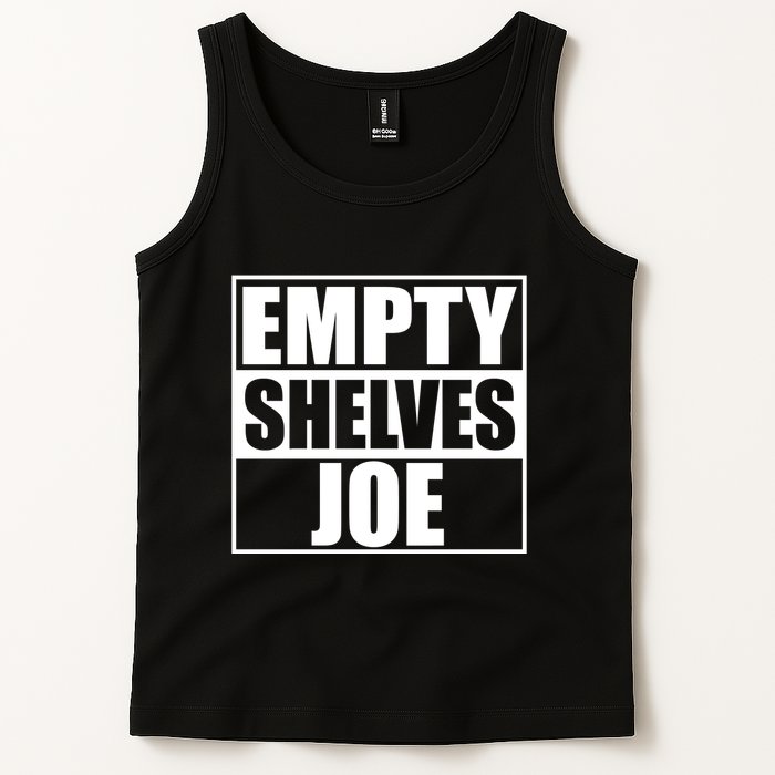 Empty Shelves Joe Parody Spoof Logo Tank Top