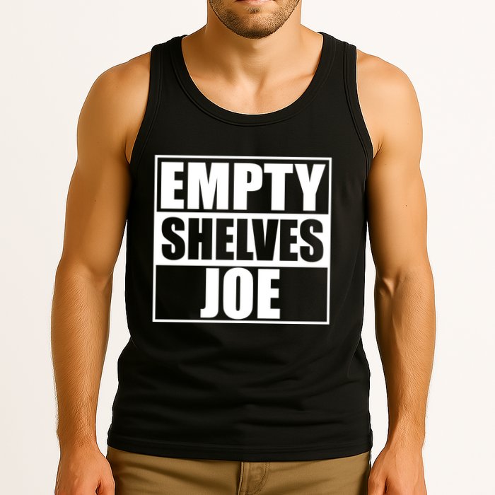 Empty Shelves Joe Parody Spoof Logo Tank Top