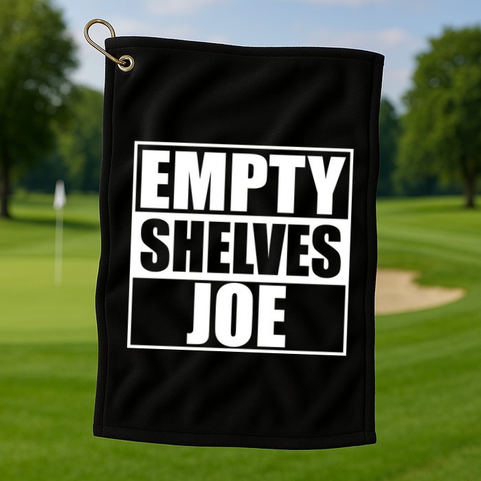 Empty Shelves Joe Parody Spoof Logo Golf Towel