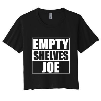 Empty Shelves Joe Parody Spoof Logo Crop Top