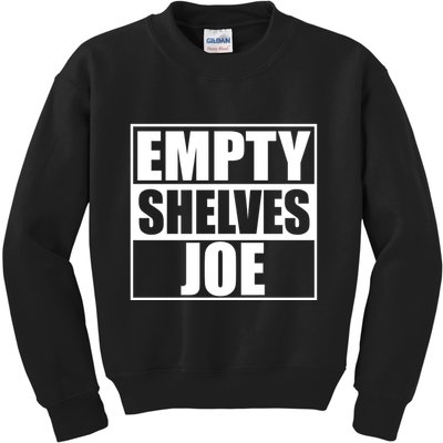 Empty Shelves Joe Parody Spoof Logo Kids Sweatshirt