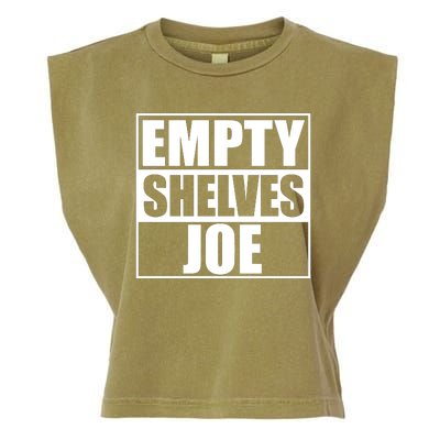 Empty Shelves Joe Parody Spoof Logo Garment-Dyed Women's Muscle Tee