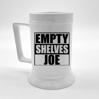 Empty Shelves Joe Parody Spoof Logo Beer Stein