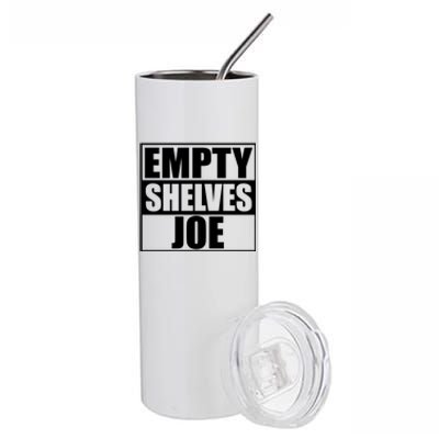 Empty Shelves Joe Parody Spoof Logo Stainless Steel Tumbler