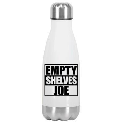 Empty Shelves Joe Parody Spoof Logo Stainless Steel Insulated Water Bottle