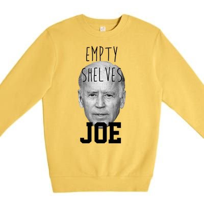 Empty Shelves Joe Funny Politics Anti Biden Premium Crewneck Sweatshirt