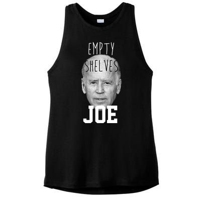 Empty Shelves Joe Funny Politics Anti Biden Ladies PosiCharge Tri-Blend Wicking Tank