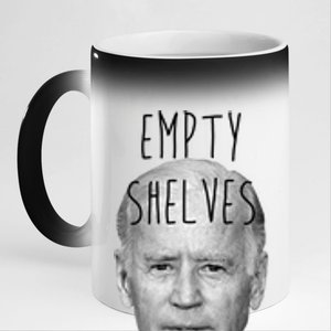 Empty Shelves Joe Funny Politics Anti Biden 11oz Black Color Changing Mug