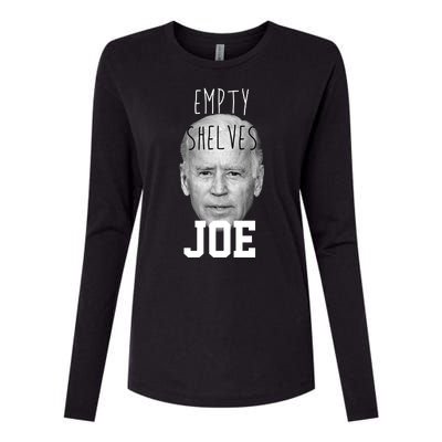 Empty Shelves Joe Funny Politics Anti Biden Womens Cotton Relaxed Long Sleeve T-Shirt