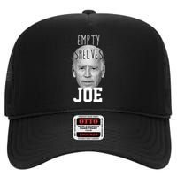 Empty Shelves Joe Funny Politics Anti Biden High Crown Mesh Back Trucker Hat