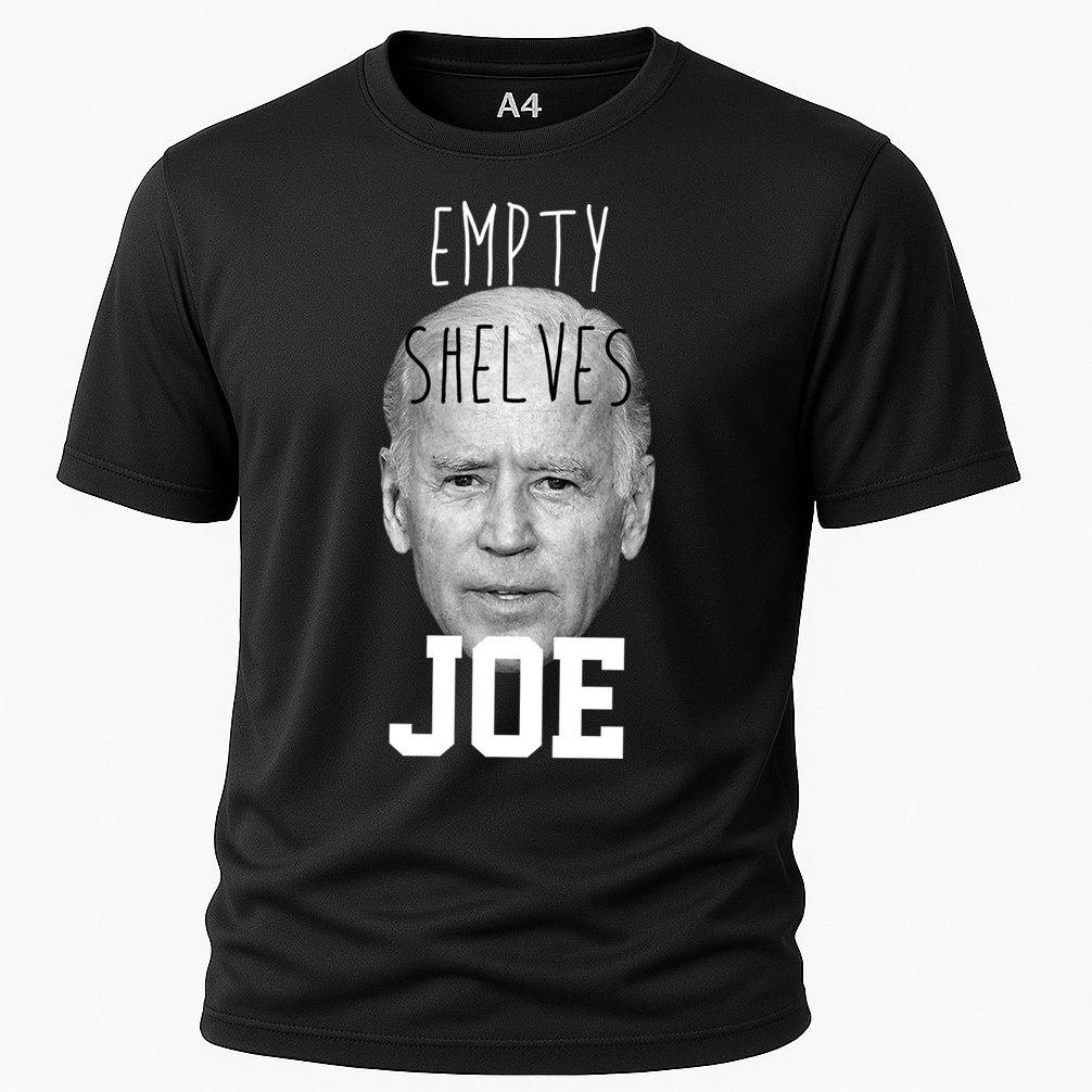 Empty Shelves Joe Funny Politics Anti Biden Cooling Performance Crew T-Shirt