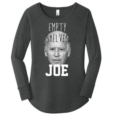 Empty Shelves Joe Funny Politics Anti Biden Women's Perfect Tri Tunic Long Sleeve Shirt