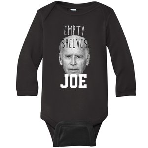 Empty Shelves Joe Funny Politics Anti Biden Baby Long Sleeve Bodysuit