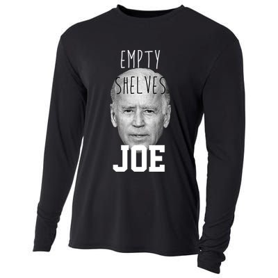 Empty Shelves Joe Funny Politics Anti Biden Cooling Performance Long Sleeve Crew