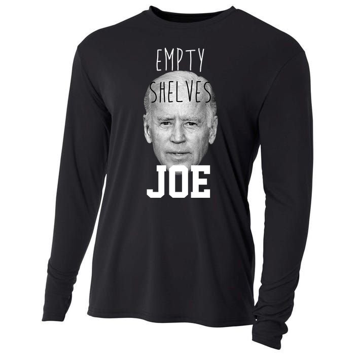 Empty Shelves Joe Funny Politics Anti Biden Cooling Performance Long Sleeve Crew