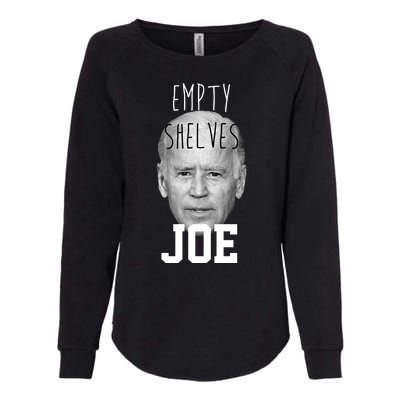 Empty Shelves Joe Funny Politics Anti Biden Womens California Wash Sweatshirt