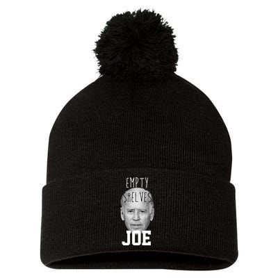 Empty Shelves Joe Funny Politics Anti Biden Pom Pom 12in Knit Beanie