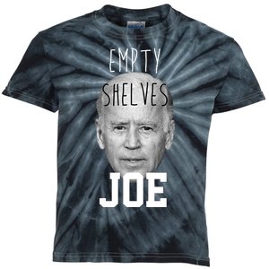 Empty Shelves Joe Funny Politics Anti Biden Kids Tie-Dye T-Shirt