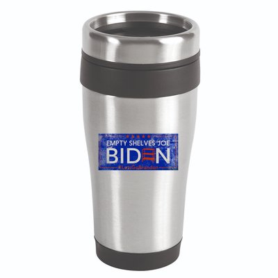 Empty Shelves Joe Vintage Let's Go Brandon Funny 16oz Travel Tumbler