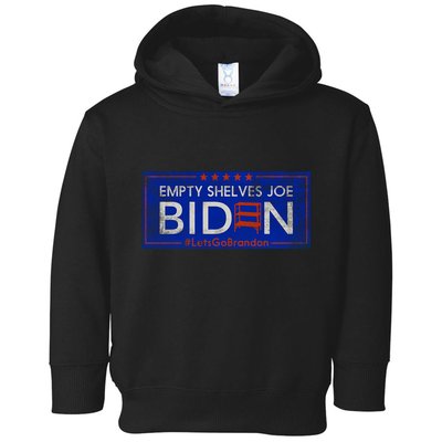 Empty Shelves Joe Vintage Let's Go Brandon Funny Toddler Hoodie