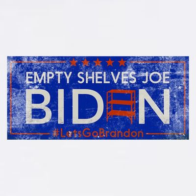 Empty Shelves Joe Vintage Let's Go Brandon Funny T-Shirt