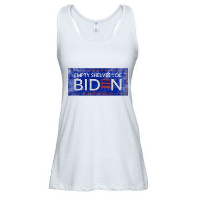 Empty Shelves Joe Vintage Let's Go Brandon Funny Ladies Essential Flowy Tank