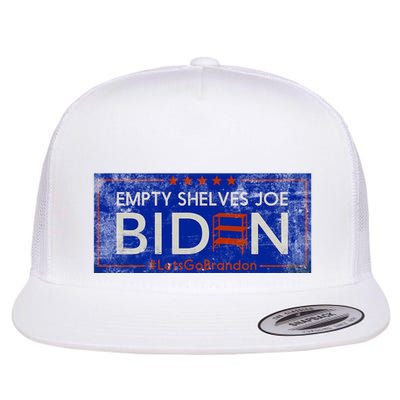 Empty Shelves Joe Vintage Let's Go Brandon Funny Flatbill Hat