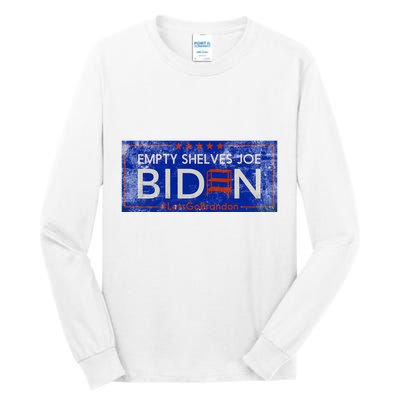 Empty Shelves Joe Vintage Let's Go Brandon Funny Tall Long Sleeve T-Shirt
