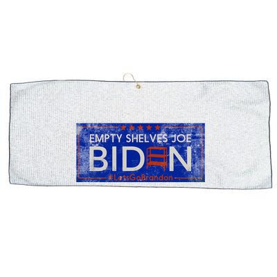 Empty Shelves Joe Vintage Let's Go Brandon Funny Large Microfiber Waffle Golf Towel