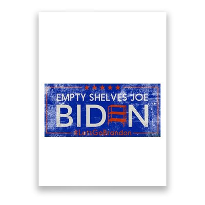 Empty Shelves Joe Vintage Let's Go Brandon Funny Poster