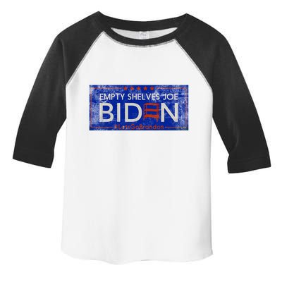 Empty Shelves Joe Vintage Let's Go Brandon Funny Toddler Fine Jersey T-Shirt