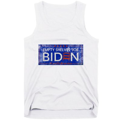 Empty Shelves Joe Vintage Let's Go Brandon Funny Tank Top