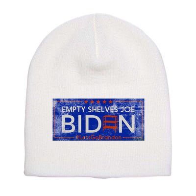 Empty Shelves Joe Vintage Let's Go Brandon Funny Short Acrylic Beanie