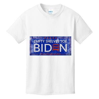 Empty Shelves Joe Vintage Let's Go Brandon Funny Kids T-Shirt