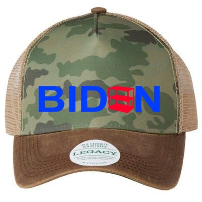 Empty Shelves Joe Shelf Is Empty Logo Legacy Tie Dye Trucker Hat
