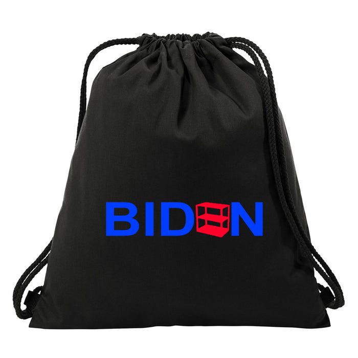 Empty Shelves Joe Shelf Is Empty Logo Drawstring Bag