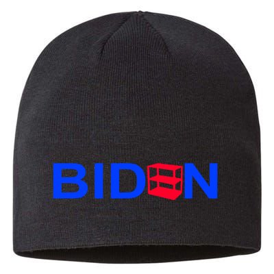 Empty Shelves Joe Shelf Is Empty Logo Sustainable Beanie