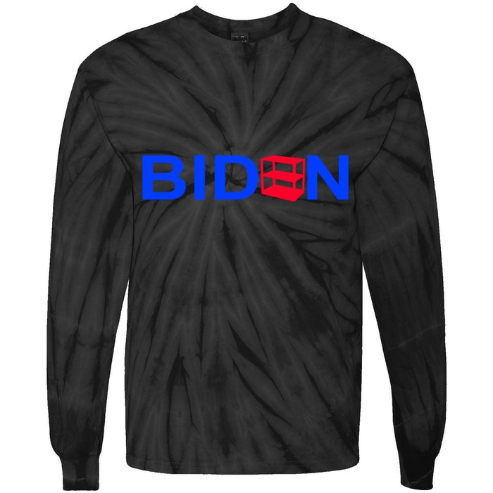 Empty Shelves Joe Shelf Is Empty Logo Tie-Dye Long Sleeve Shirt