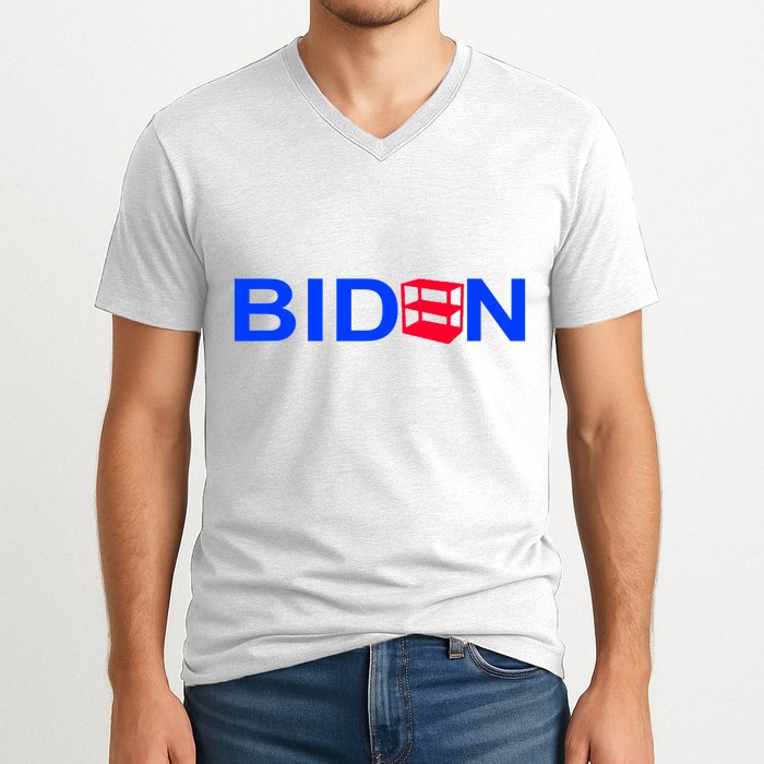 Empty Shelves Joe Shelf Is Empty Logo V-Neck T-Shirt