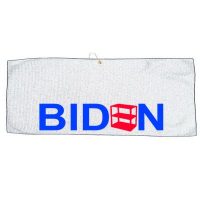 Empty Shelves Joe Shelf Is Empty Logo Large Microfiber Waffle Golf Towel