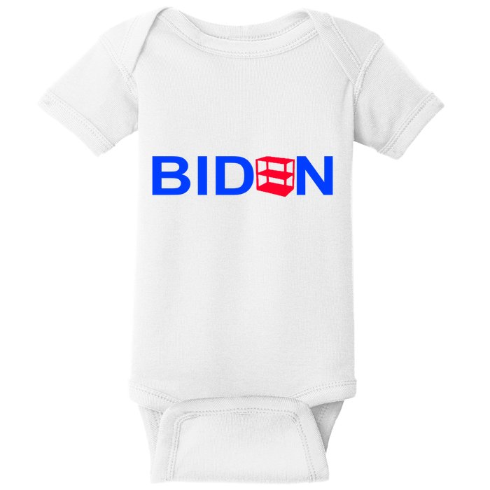 Empty Shelves Joe Shelf Is Empty Logo Baby Bodysuit