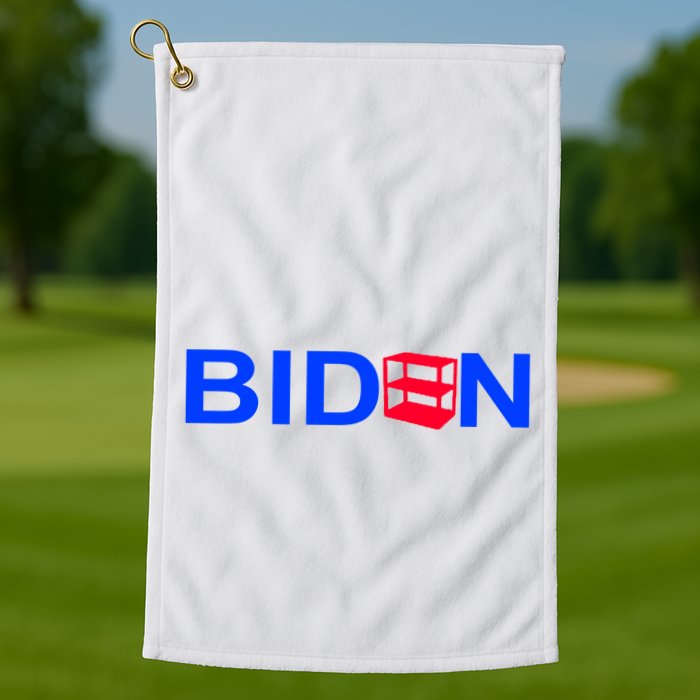 Empty Shelves Joe Shelf Is Empty Logo Golf Towel