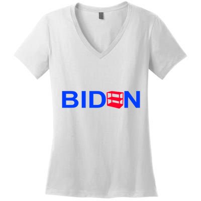 Empty Shelves Joe Shelf Is Empty Logo Women's V-Neck T-Shirt